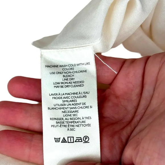 Anthropologie Maeve Sweetheart Mini Dress Floral Print Cream Orange Size XL - Picture 13 of 14